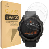 Mr.Shield Screen Protector compatible with Garmin Fenix 8 [47mm] (Amoled) [Tempered Glass] [3-PACK] [Japan Glass with 9H Hardness]