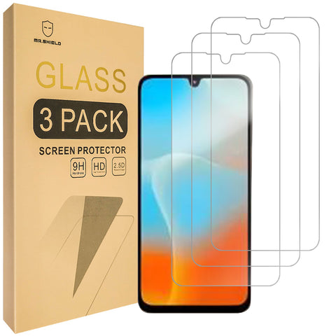 Mr.Shield Screen Protector compatible with Samsung Galaxy M36 5G [Tempered Glass] [3-Pack] [Japan Glass with 9H Hardness]