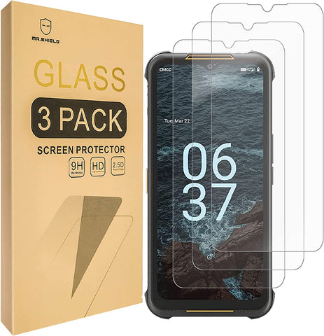 Mr.Shield Screen Protector For AGM H5 [Tempered Glass] [9H Hardness] [3-Pack] Screen Protector