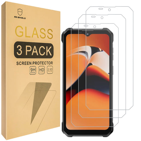 Mr.Shield Screen Protector compatible with Oukitel WP53 / WP53 Pro / WP53S [Tempered Glass] [3-PACK] [Japan Glass with 9H Hardness]