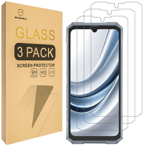 Mr.Shield Screen Protector compatible with Doogee Blade GT Pro / Blade GT Play [Tempered Glass] [3-PACK] [Japan Glass with 9H Hardness]