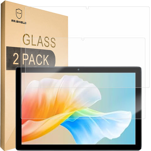 Mr.Shield Screen Protector compatible with SUAAT S10 Tablet 10.1 Inch [Tempered Glass] [2-PACK] [Japan Glass with 9H Hardness]