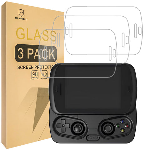 Mr.Shield Screen Protector compatible with Anbernic RG Slide [Tempered Glass] [3-Pack] [Japan Glass with 9H Hardness]