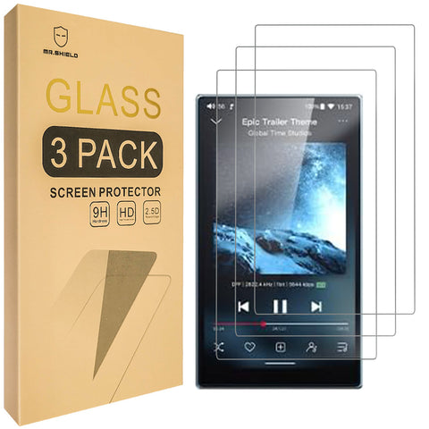 Mr.Shield Screen Protector compatible with FiiO JM21 [Tempered Glass] [3-PACK] [Japan Glass with 9H Hardness]