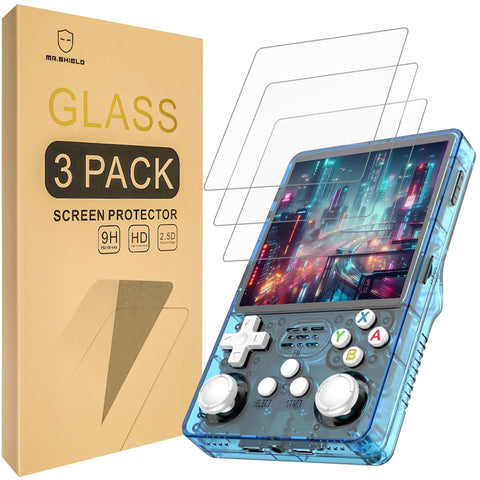 Mr.Shield Screen Protector compatible with Data Frog R36S Plus [Tempered Glass] [3-PACK] [Japan Glass with 9H Hardness]