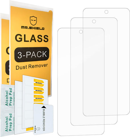 Mr.Shield Screen Protector compatible with Motorola Moto G Play (2024) 5G [NOT fit For 4G LTE Version] [Tempered Glass] [3-PACK] [Japan Glass with 9H Hardness]