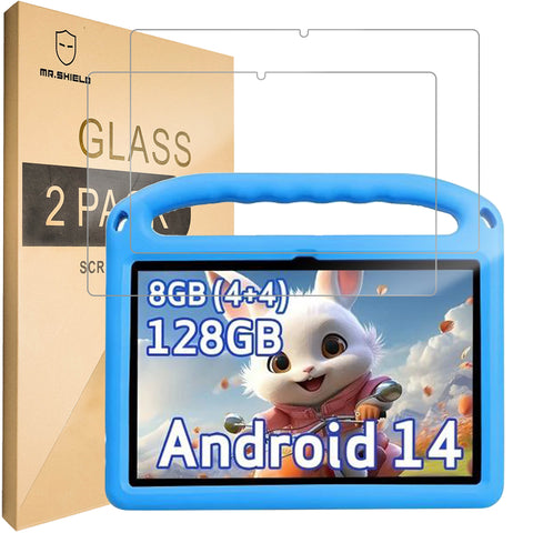 Mr.Shield Screen Protector compatible with Weelikeit C19W Kids 10.1 Inch [Tempered Glass] [2-PACK] [Japan Glass with 9H Hardness]