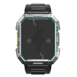 Mr.Shield Screen Protector compatible with Blackview W60 2.01", IOWODO W60 Military Smart Watch [Tempered Glass] [3-PACK] [Japan Glass with 9H Hardness]