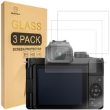 Mr.Shield [3-Pack] Screen Protector For Panasonic Lumix G100D / Lumix G100 [Tempered Glass] [Japan Glass with 9H Hardness] Screen Protector with Lifetime Replacement