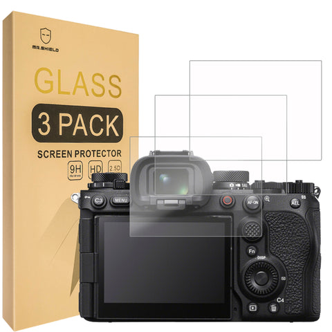 Mr.Shield Screen Protector compatible with Sony Alpha A1 II / A1II / Alpha 1 II [Not for A1] [Tempered Glass] [3-PACK] [Japan Glass with 9H Hardness]
