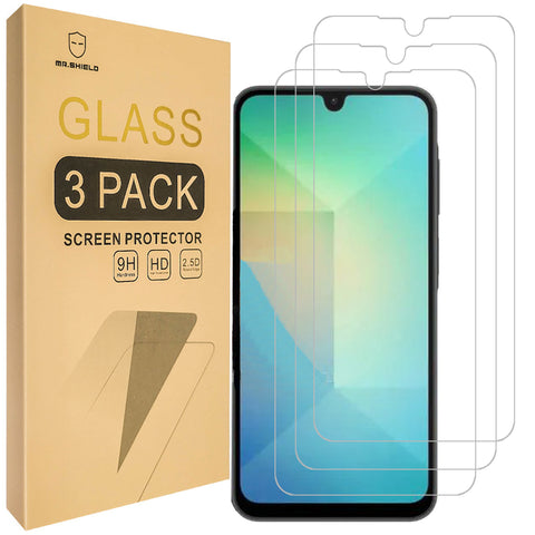 Mr.Shield Screen Protector Compatible with Samsung Galaxy A26 5G [Tempered Glass] [3-PACK] [Japan Glass with 9H Hardness]