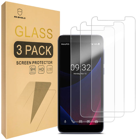 Mr.Shield [3er-Pack] Displayschutzfolie aus gehärtetem Glas für Alcatel Avalon V mit lebenslangem Ersatz