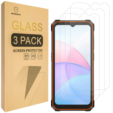Mr.Shield [3-Pack] Screen Protector For Blackview BV6200 Pro / Blackview BV6200  [Tempered Glass] [Japan Glass with 9H Hardness] Screen Protector