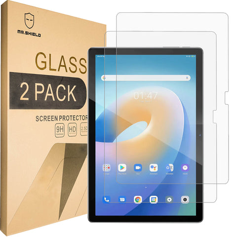 Mr.Shield [2-PACK] Screen Protector For Blackview Tab 12 Pro (2023) 10 Inch [Tempered Glass] [Japan Glass with 9H Hardness] Screen Protector with Lifetime Replacement