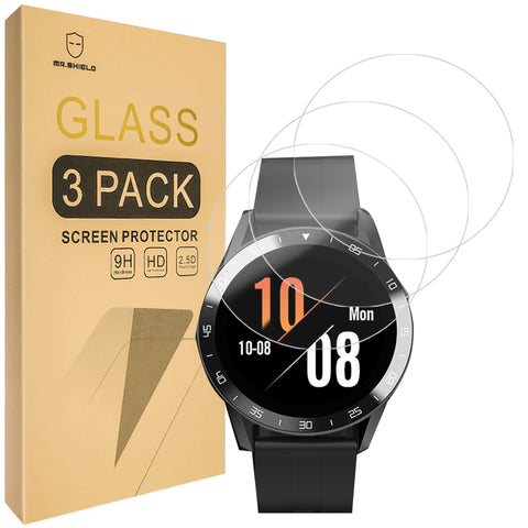 Mr.Shield [3-Pack] Screen Protector For Blackview X1 Smart Watch [Tempered Glass] [Japan Glass with 9H Hardness] Screen Protector with Lifetime Replacement