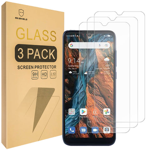 Mr.Shield [3-Pack] Screen Protector For Consumer Cellular Verve Connect/ZTE Verve Connect [Tempered Glass] [Japan Glass with 9H Hardness] Screen Protector with Lifetime Replacement