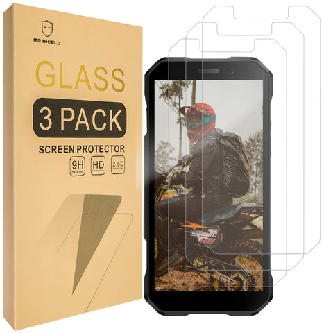 Mr.Shield [3-Pack] Screen Protector For DOOGEE S51 [Tempered Glass] [Japan Glass with 9H Hardness] Screen Protector with Lifetime Replacement