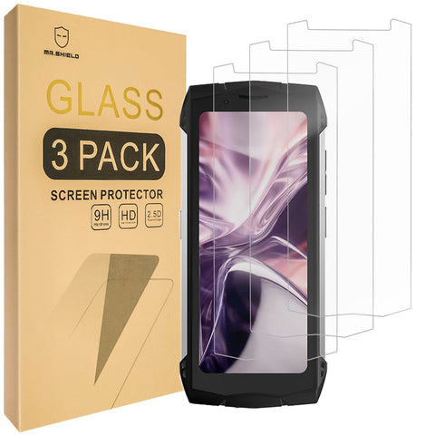 Mr.Shield [3-Pack] Screen Protector For Doogee Smini [Tempered Glass] [Japan Glass with 9H Hardness] Screen Protector