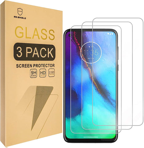 Mr.Shield [3-Pack] Designed For Moto G Stylus [270 Glue Version] [Tempered Glass] Screen Protector with Lifetime Replacement