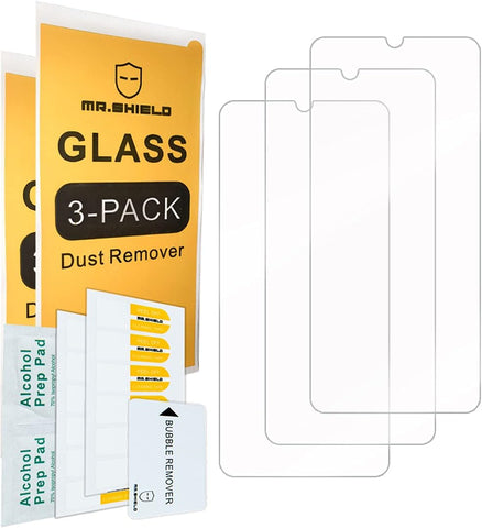 Mr.Shield [3-Pack] Designed For Samsung Galaxy A02S [Tempered Glass] Screen Protector [Japan Glass With 9H Hardness] with Lifetime Replacement