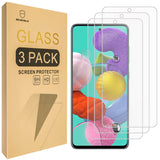 [3er-Pack] - Mr.Shield entworfen für Samsung Galaxy A51 / Galaxy A53 5G / Galaxy A52/A52 5G [Gehärtetes Glas] [Japanisches Glas mit 9H-Härte] Displayschutzfolie mit lebenslangem Ersatz