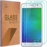 Mr.Shield Displayschutzfolie aus gehärtetem Glas für Samsung Galaxy J7 (Version 2015) [passt nicht für Galaxy S7] – 2er-Pack