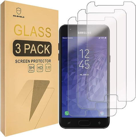 [3er-Pack] – Mr.Shield entwickelt für Samsung (Galaxy Sol 3) [gehärtetes Glas] Displayschutzfolie mit lebenslangem Ersatz