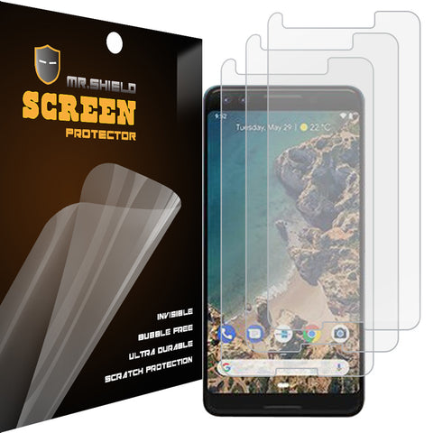 Mr.Shield Designed For Google (Pixel 3) [Upgrade Fit for Senser And Camera] Anti Glare [Matte] Screen Protector [3-PACK] with Lifetime Replacement