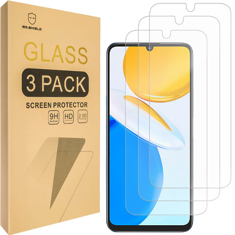 Mr.Shield [3-Pack] Screen Protector For Honor X7 [Tempered Glass] [Japan Glass with 9H Hardness] Screen Protector with Lifetime Replacement