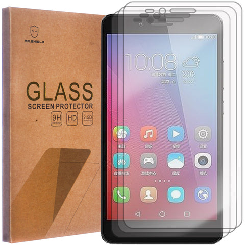 [3-Pack]-Mr.Shield for Huawei Honor 5X [Tempered Glass] Screen Protector with Lifetime Replacement