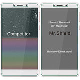 Mr.Shield [3-PACK] Designed For Huawei Honor 6X [Tempered Glass] Screen Protector [0.3mm Ultra Thin 9H Hardness 2.5D Round Edge] with Lifetime Replacement