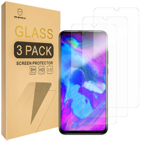 Mr.Shield Designed For Huawei (Honor 20 Lite) [Tempered Glass] [3-PACK] Screen Protector with Lifetime Replacement