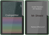 Mr.Shield [2er-Pack] entwickelt für Huawei MediaPad T3 10 Zoll / 9,6 Zoll [gehärtetes Glas] Displayschutzfolie [0,3 mm ultradünn, 9H-Härte, 2,5D runde Kante] mit lebenslangem Ersatz