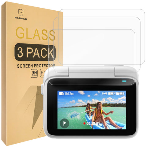 Mr.Shield [3-Pack] Screen Protector For Insta360 GO 3 / Insta360 GO 3S [Tempered Glass] [Japan Glass with 9H Hardness] Screen Protector with Lifetime Replacement