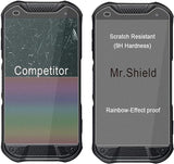 Mr.Shield [3er-Pack] Displayschutzfolie aus gehärtetem Glas für Kyocera DuraForce Pro 2 mit lebenslangem Ersatz