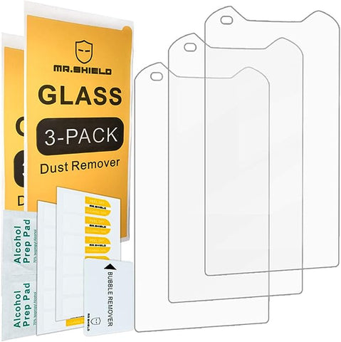 Mr.Shield [3er-Pack] Displayschutzfolie aus gehärtetem Glas für Kyocera DuraForce Pro 2 mit lebenslangem Ersatz