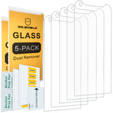 Mr.Shield [5er-Pack] entwickelt für Kyocera DuraForce PRO [gehärtetes Glas] Displayschutzfolie [0,3 mm ultradünn, 9H-Härte, 2,5D runde Kante] mit lebenslangem Ersatz