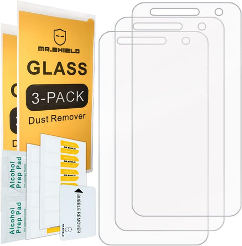 Mr.Shield Designed For LG Fiesta 2 [Tempered Glass] [3-PACK] Screen Protector [Japan Glass With 9H Hardness] with Lifetime Replacement