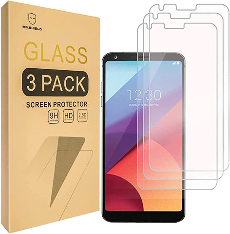 Mr.Shield [3er-Pack] Displayschutzfolie aus gehärtetem Glas für LG G6 Duo/LG G6 mit lebenslangem Ersatz
