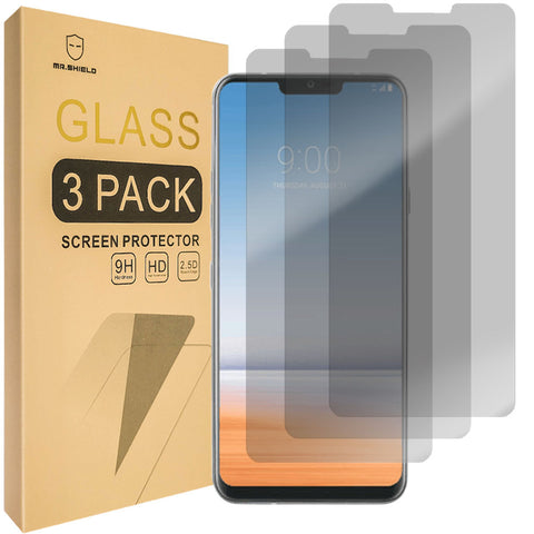 Mr.Shield [3-PACK] Privacy Screen Protector Compatible with LG G7 ThinQ [Tempered Glass] [Anti Spy] Screen Protector with Lifetime Replacement