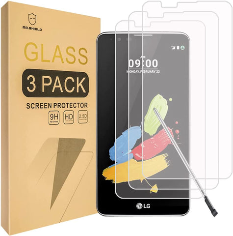 Mr.Shield [3-PACK] Designed For LG G Stylo 2 / LG Stylo 2 [Tempered Glass] Screen Protector with Lifetime Replacement
