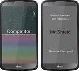 Mr.Shield [3er-Pack] entwickelt für LG K10 [gehärtetes Glas] Displayschutzfolie [0,3 mm ultradünn, 9H-Härte, 2,5D runde Kante] mit lebenslangem Ersatz