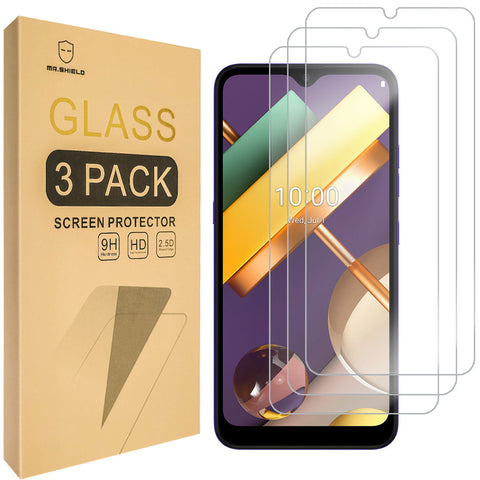 Mr.Shield [3-Pack] Designed For LG K22 / LG K22 Plus/LG K22+ [Tempered Glass] [Japan Glass with 9H Hardness] Screen Protector with Lifetime Replacement