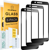 Mr.Shield [3-PACK] Designed For LG K30 [Tempered Glass] [Full Cover] Screen Protector with Lifetime Replacement