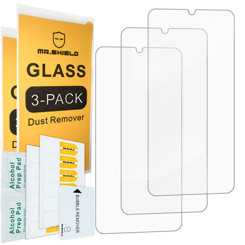 [3er-Pack] – Mr.Shield entworfen für LG K32 [gehärtetes Glas] [japanisches Glas mit 9H-Härte] Displayschutzfolie mit lebenslangem Ersatz