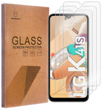 Mr.Shield [3er-Pack] Entwickelt für LG K41S [Gehärtetes Glas] [Japanisches Glas mit 9H-Härte] Displayschutzfolie mit lebenslangem Ersatz