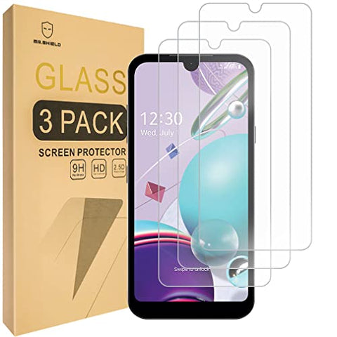 Mr.Shield [3-Pack] Designed For LG Premier Pro Plus [Shorter Fit for Case Version] [Tempered Glass] [Japan Glass with 9H Hardness] Screen Protector with Lifetime Replacement
