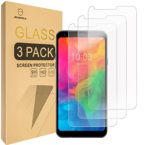 Mr.Shield [3-PACK] Designed For LG Q7 Plus / Q7+ / LG Q7 [Tempered Glass] Screen Protector [Japan Glass With 9H Hardness] with Lifetime Replacement