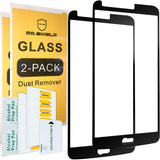 Mr.Shield [2-PACK] Designed For LG Stylo 3 [Tempered Glass] [Full Cover] [Black] Screen Protector with Lifetime Replacement