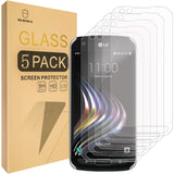 Mr.Shield [5-PACK] Designed For LG X Venture [Tempered Glass] Screen Protector [0.3mm Ultra Thin 9H Hardness 2.5D Round Edge] with Lifetime Replacement